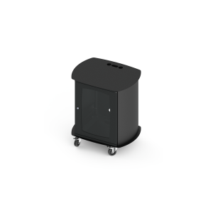 AVR9 | Single 442mm Rack Depth Oval Media Cabinet